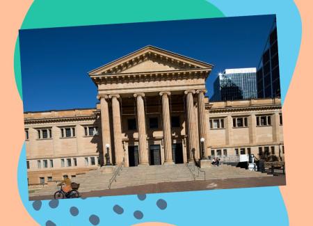 Mitchell Library front steps