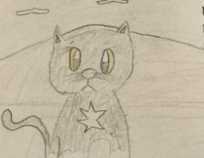 Drawing of a cat 