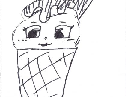 Drawing of ice cream