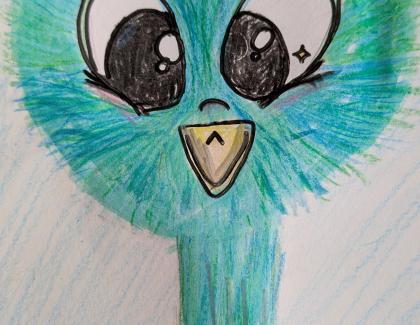 Drawing of a bird