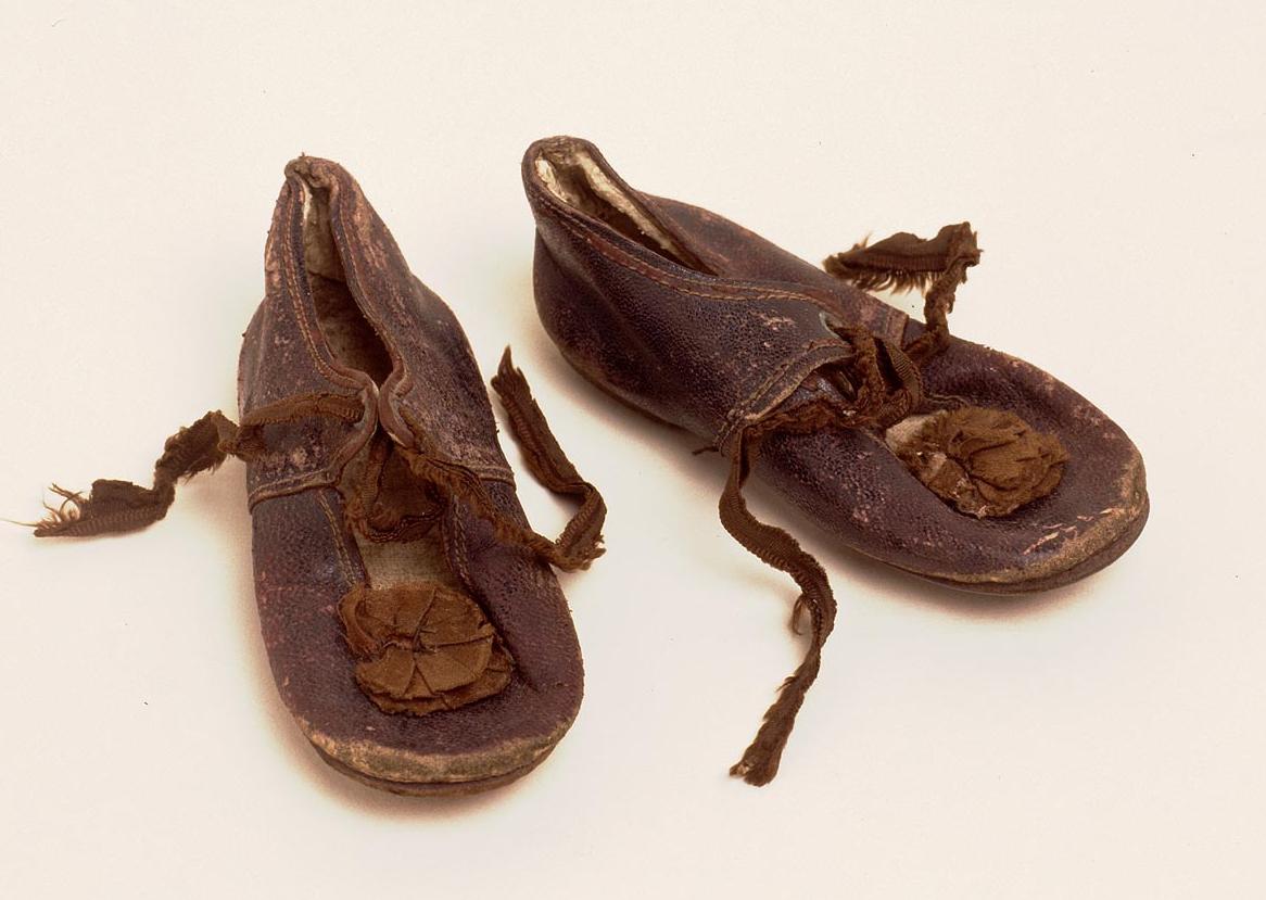 A pair of brown shoes