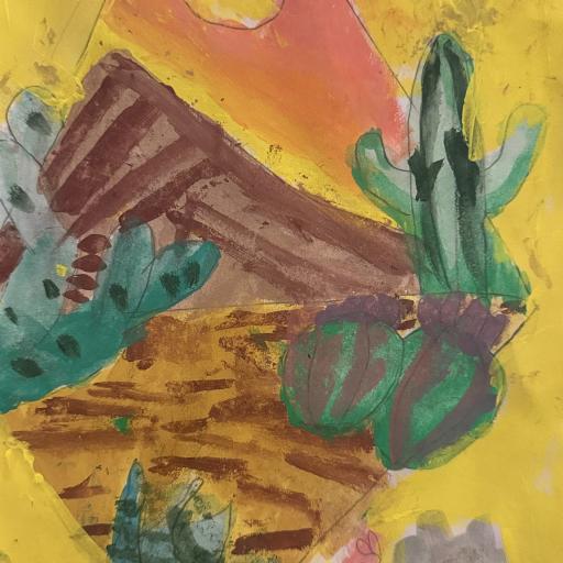Painting of cactus