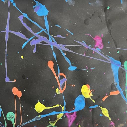 Colourful abstract painting